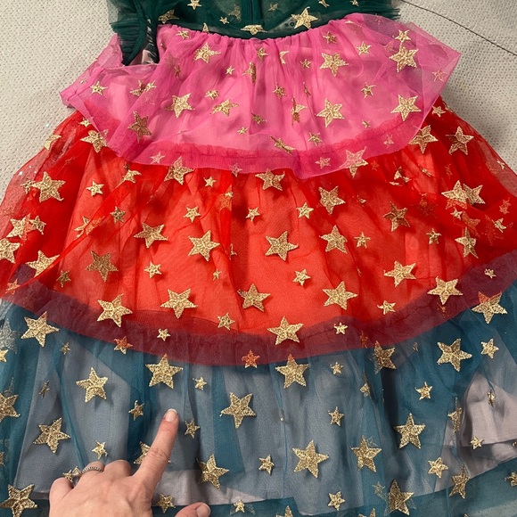 Mini Boden Multicolor Starry Kids Dress - Picture 6 of 6